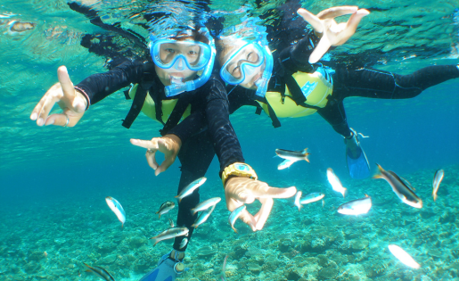 青の洞窟シュノーケリング