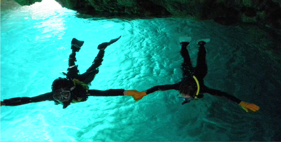 沖縄 青の洞窟の時間比較